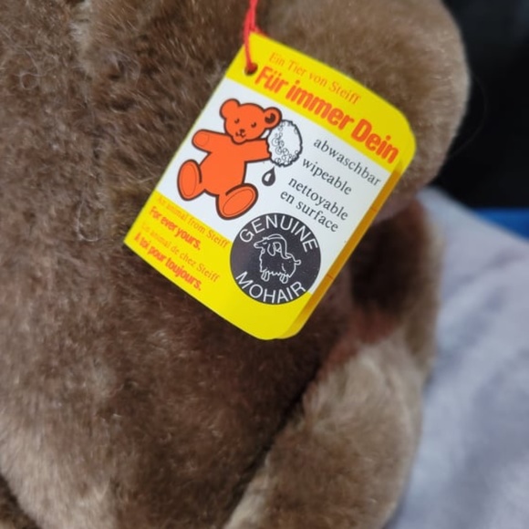 Vintage Steiff W. Germany Stuffed Mohair Teddy Bear - Picture 5 of 7